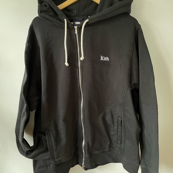 KITH Williams V Zipup Black Double Zipper Hoodie - Picture 4 of 9
